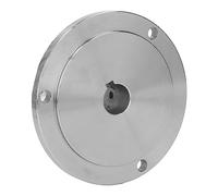 RASTKY Plaque Frontale de Tour à Bois en Acier à Haute Teneur en Manganèse, Accessoire de Mandrin à 3 Trous de 130 Mm pour K11-130 K12-130 K72-130, Facile à Retirer pour les Bricoleurs Amateurs (25mm)