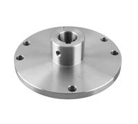 RASTKY Plaque Frontale de Tour à Bois en Acier à Haute Teneur en Manganèse, Accessoire de Mandrin à 3 Trous de 130 Mm pour K11-130 K12-130 K72-130, Facile à Retirer pour les Bricoleurs Amateurs (22MM)