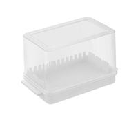 RASTKY Plat à Beurre en PP, Boîte de Précise pour Comptoir de Congélateur, Récipient à Beurre en PP Durable avec Couvercle pour un Rangement Facile dans la Cuisine, adapté au Stockage du Fromage et