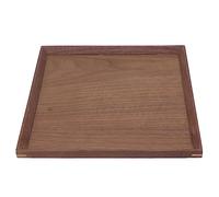 RASTKY Plateau de Service Rectangulaire en Bois, Plateau de Nourriture Non Déformable pour Travailler dans la Cuisine, la Chambre à Coucher, de thé et de Fruits pour Les Dîners de Famille ou Les