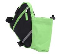 RASTKY Pochette Triangulaire pour Cadre de Vélo, Sac Triangulaire Pratique en Nylon pour Bouteille d'eau, Rangement de Petits Objets, Utilisation Facile pour Les Fournitures de (Green)