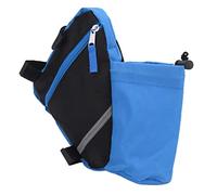 RASTKY Pochette Triangulaire pour Cadre de Vélo, Sac Triangulaire Pratique en Nylon pour Bouteille d'eau, Rangement de Petits Objets, Utilisation Facile pour Les Fournitures de (Blue)