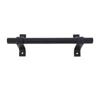 RASTKY Poignée de Porte de Grange Vintage en Acier au Carbone de Haute qualité, Conçue de Manière Ergonomique pour Hangar, Cave à Vin, Noire, Longueur de Poignée de 7,9 Pouces