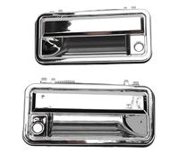 RASTKY Poignées de Porte Extérieures de Voiture 2 Pièces, Poignées de Porte Extérieures Chromées avec Cylindres de Serrure, pour C1500 C2500 C3500 K1500 K3500 1995 à 2000