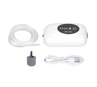 RASTKY Pompe à Air Silencieuse pour Aquarium, Portable, USB, Rechargeable, pour Aérateur D'aquarium, Double Mode, Port USB Anti-poussière (SB-218 monotrou)