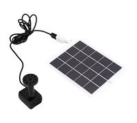 RASTKY Pompe de Fontaine à Eau Solaire Matériau ABS Durable avec Mise Hors Tension Automatique pour la Décoration de Jardin D'étang Extérieur Pompe à Eau Solaire de Paysage Portable 3W 5V pour