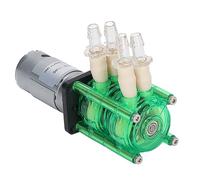 RASTKY Pompe Péristaltique à Double Tête Pompe à Eau Résistante à la Corrosion à Grand Débit pour Laboratoire, Bio-ingénierie et Produits Pharmaceutiques 700 Ml/min X 2 ABS Coque Verte Tube Jaune