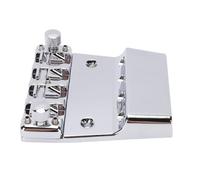 RASTKY Pont de Selle à 4 Ponts de 18mm, adapté à 4 Selles en Alliage de Zinc plaqué de 18mm, Assemblage de Guitare