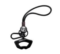 RASTKY Porte-Clés de Sport pour clé, étui de Remplacement de e Contact en Alliage de Zinc avec Cordon en Cuir pour F3 RT RTS St RSi L 2008 à 2024, Housse de Protection pour (Black)