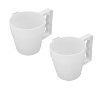 RASTKY Porte-pintes de Crème Glacée avec une Excellente Isolation pour les Friandises Glacées, Poignée Ergonomique pour un Plaisir Confortable, 2 Supports de Crème en Forme de Tasse pour les