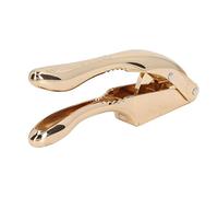 RASTKY Presse-Ail Couleur or, Poignée Antidérapante, Conception de Dents de Dauphin, Hachoir à Ail pour Chef à Domicile en Alliage D'aluminium