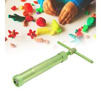 RASTKY Presse-Presse Rotatif Vert Durable en Acier Inoxydable, Pistolet à Boue pour la Cuisson de Gâteaux, Outils en Argile Polymère pour Les Créateurs de Pâtisserie DIY (Green)