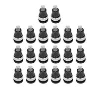 RASTKY Prise Banane Forte connectivité Résistance à la Corrosion Accessoires de Test électrique pour Instruments électroniques, Ordinateurs, Régulateurs de Puissance 20 Pièces 4 Mm (BLACK)