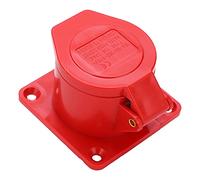 RASTKY Prise de Phase IP44 16 A 4 Broches avec Guides de Tige en Laiton de Haute qualité pour des Performances Stables dans L'industrie et L', 380-415 V 3P+E, Adaptée aux Usines Chimiques, Aéroports