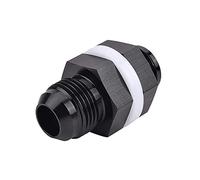 RASTKY Raccord de Cloison Droit Mâle 8AN, Raccord de Cloison de Cellule, Adaptateur de Pile à Droit en Aluminium 8AN à, Composants Automobiles, Adaptateur de de Carburant, Système de Carburant de