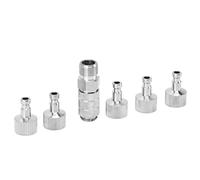 RASTKY Raccords à Dégagement Rapide pour Aérographe Ensemble D'adaptateurs D'Aérographe en Acier Inoxydable Durable pour Aérographe Master Pointzero Hansa Sparmax Grex, Facile à Utiliser pour les