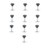 RASTKY Raccords Filetés pour Rail L, Goujons à Double Ergot M8 for (60)