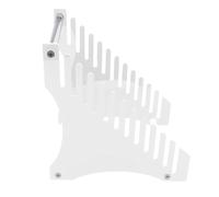 RASTKY Record de Stockage de Stockage 12 Slots Record - Easy Assembly Access Stand Music Collection Album (Transparent)