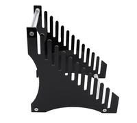 RASTKY Record de Stockage de Stockage 12 Slots Record - Easy Assembly Access Stand Music Collection Album (BLACK)