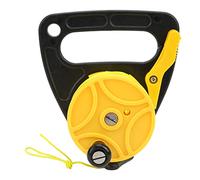RASTKY Reel de Plongée avec étape de Plongée en étape du Pouce, 46 M de Poignée Portable Reel Sports Nautiques sous-Marins (Roue Jaune)