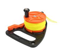 RASTKY Reel de Plongée avec étape de Plongée en étape du Pouce, 46 M de Poignée Portable Reel Sports Nautiques sous-Marins (Roue Orange)