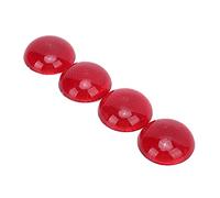 RASTKY Réflecteur Rouge Rond 3D ABS, 4 Pièces, Décoration, Décalcomanie, visibilité Automobile et Véhicule de Jour et de Nuit