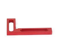RASTKY Règle à Angle Droit en Alliage D'aluminium Durable pour des Angles Précis de 90 Degrés, Rouge, env. 10x5x0,8 Cm, 1 Outil de Gabarit D'angle pour les Menuisiers et les Artisans