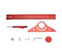 RASTKY Règle Carrée en T en Alliage D'aluminium, Traceur de Menuiserie Léger et Durable pour la Menuiserie, 13 Pouces avec Stylo de Marquage, Kit D'outils pour Menuisier