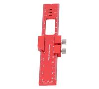 RASTKY Règle de Poche pour le Travail du Bois de 6 Pouces avec Butée Coulissante Réglable, Règle en Alliage D'aluminium pour la Mesure de la Structure des Armoires et des Meubles