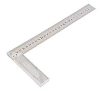 RASTKY Règle Droite à Angle Droit de 90 Degrés en Alliage d'aluminium de 30 Cm - Règle Résistante à la FlexionMesures Précises pour le Travail du Bois, le Marquage et le Dessin (Standard)