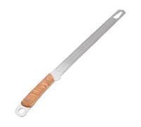 RASTKY Règle Robuste en Acier allié avec Manche en Bois, Outil de Mesure à Double Usage pour Urgence et Redressage, étudiants Charpentiers Ingénieurs (0-11,8")