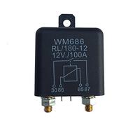 RASTKY Relais de Démarrage Automobile Lourd 12 V CC 100 A, Interrupteur Marche/arrêt à 4 Broches à Courant élevé pour Grand Moteur, Borne de Liaison en Cuivre Rouge, pour Camion, Petite Grue,