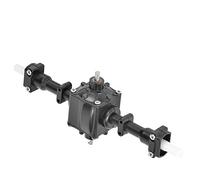 RASTKY Remplacement de l'arbre d'entraînement en Métal, Axe Différentiel d'engrenage 1/16, FY004 Q64 Q60 WPL B36 MN77, Voiture RC à 6 Roues (Pont du Milieu)