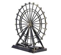 RASTKY Réplique de Statue de Grande Roue Vintage, Modèle en Métal Rotatif pour Décoration de Bureau, de Maison, de Bureau, Bronze de Fer Durable 13 X 6 X 15 Cm