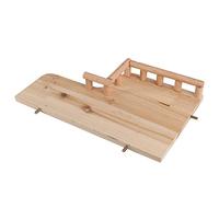 RASTKY Repose-Pieds en Bois avec Rampe - Jouets en Bois Parfaits pour Petits Animaux de Compagnie, Hamsters et Petits Animaux pour Grimper, Jouer et Faire de l'exercice confortablement.