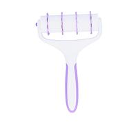 RASTKY Roue de à Fondant, Moule à Pâtisserie, Ensemble de Gaufreurs de Treillis de Pâte, Outil de Cuisson pour la Cuisson de Bricolage, Couteau à Rouleau en Plastique Violet pour Couper et Gaufrer