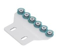 RASTKY Roue de Fixation Auxiliaire à 6 Roues pour Plaqueuse de Chants, pour une Alimentation Efficace du Matériau, pour Toutes les Machines à Plaquer les Chants, Fer, PU