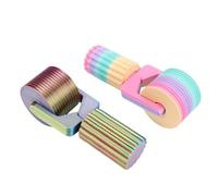 RASTKY Rouleau D'art en Strass, Outil de Presse à Strass Efficace pour les Travaux Manuels, Poignée en PLA à Prise Confortable, 2 Pièces pour les Amateurs D'artisanat à Domicile (Macarons + Rouge