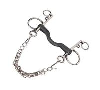 RASTKY Rouleau de Mors de Cheval Durable en Acier Inoxydable, Filet de Polissage à la Main Antirouille Sûr pour Cheval, Facile à Contrôler pour Les Amateurs D'équitation (135MM)