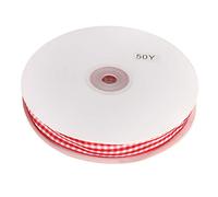 RASTKY Ruban à Carreaux Design Classique en Grille pour Vêtements de Bricolage, Ruban Noir et de 50 Mètres pour la Fabrication Artisanale de Nœuds Papillon, adapté aux Amateurs de Couture (#2)