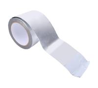 RASTKY Ruban Ignifuge Marin d'étanchéité Adhésif en Feuille D'aluminium 75 Mm X 10 M Anti-éclaboussures Haute Température pour Vannes de Tuyaux D'huile Salle des Machines