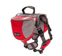 RASTKY Sac à Dos Durable pour Chien, Considérations de sécurité, Aventure en Plein Air Confortable pour Chiens, Rouge (M)