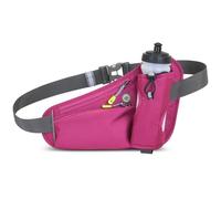 RASTKY Sac Banane D'hydratation de Sport, Ceinture de Course Respirante avec Poche Avant pour Hommes et Femmes, Course à Pied, Cyclisme, Randonnée, Marche (Rose Rouge)