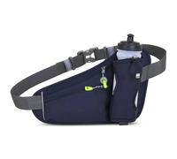 RASTKY Sac Banane D'hydratation de Sport, Ceinture de Course Respirante avec Poche Avant pour Hommes et Femmes, Course à Pied, Cyclisme, Randonnée, Marche (Bleu foncé)