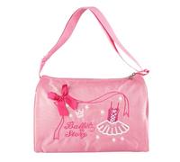 RASTKY Sac de Ballet pour Enfants, Jolie Robe de Danse Brodée, Fourre-Tout de Ballet pour Filles avec Adorable imprimé de Neige, Sac de Danse de Grande capacité pour Le, Tissu en Nylon Rose 10,6 X