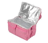 RASTKY Sac de Transport Isotherme pour Lait Maternel Rouge - Boîte à Déjeuner Isotherme Double Couche avec Bandoulière et Plusieurs Options de Rangement pour Le Travail et la Crèche