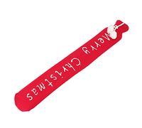 RASTKY Sac D'eau Chaude à Injection D'eau 2000ML, Bouteille Chaude à Transfert de Chaleur Rapide pour Lit Chaud, Bouteille en Caoutchouc Sûre pour L'hiver (noël rouge)