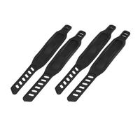 RASTKY Sangles de Pédale de Remplacement pour Vélo d'exercice D'intérieur, 2 Paires de Sangles de Pédale Réglables pour Salle de Sport à Domicile, Matériau PVC