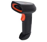 RASTKY Scanner de Codes-Barres 2D sans Fil, Lecture Rapide, Diffusion Vocale AI pour supermarché, Scanner Portable Ergonomique Anti-poussière pour Téléphone Portable LCD en Papier, Noir