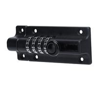 RASTKY Serrure à Glissière, Loquet à Combinaison Durable pour Portes en Bois, Alliage de Zinc Noir Mat Haute Résistance pour Classeurs